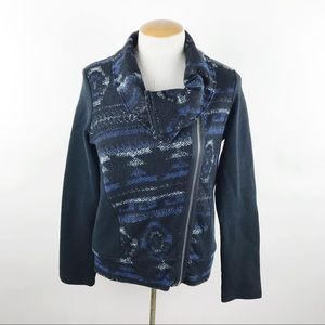 Anthro Dolan Rosa Aztec Print Moto Jacket